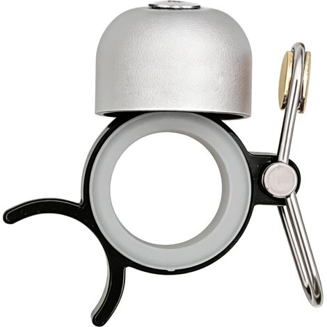 Sonnette de vélo VTT Klaxon Compact et Puissant  Classique Sonnette Accessoire Vélo pour Adultes, Route, Scooter, Cruiser, Ville, Randonnée, , Déplacements Quotidiens, Plein (1/5)