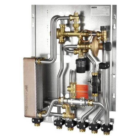 Station d'appartement OV Regudis W-HTU 15 l/m avec sortie d'eau froide, brasée en cuivre