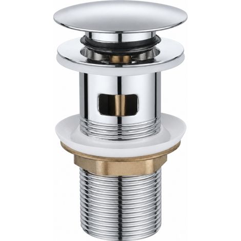 Válvula de Lavabo Clic-Clac de Acero Inoxidable con Rebosadero 42 mm (1/5)