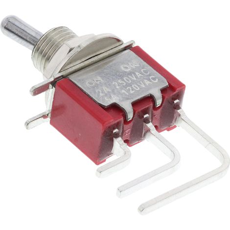 Interrupteur à levier RS PRO, Verrouillable, 1RT, 5 A @ 250 V c.a. ( Prix pour 1 ) (1/2)