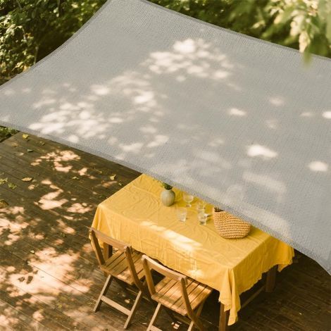 Waterproof and UV-resistant shade sail, 3 x 3 m, 98% UV protection for outdoor use, garden and patio, for shade and sun protection (1/5)