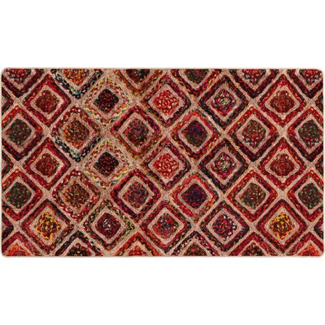 Maison Exclusive - Runner Tappeto MARSA Multicolore 80 x 100 cm Poliestere e PVC (1/5)