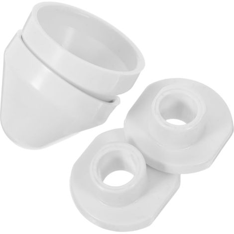 2 Pièces Cache Écrou Toilette Suspendu Couvre-Boulons Pour Wc Murale Accessoire Salle De Bain Décoratif Installation Facile Compatible Toilettes Standard 4.10 X 4.10 X 3.30 cm (1/5)