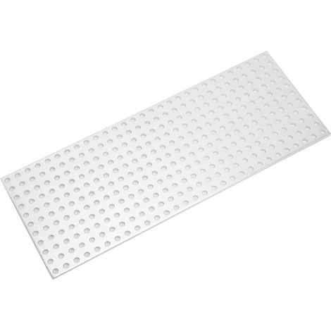 Plaque en aluminium à mailles fines, grille perforée 3116-0088-0232, 88 x 232 mm, 11 x 29 trous
