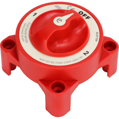 Interruttore automatico tripolare per batterie da 350 A 32 V CC, adatto per camper e navi.