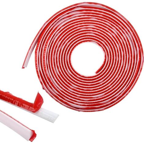 Moulure quart de rond flexible autocollante TPE 12x9mm, 6m, pour plinthes, murs, plafonds, sols (1/4)
