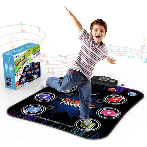 Tapis de danse pour enfants de 3 à 12 ans, tapis musical à 5 ​​niveaux, musique et Bluetooth, jouet pour enfants, tapis de gymnastique, cadeau pour filles et garçons