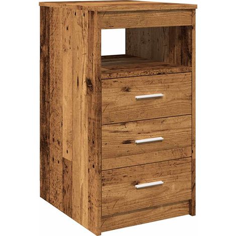 vidaXL Cassettiera Legno Antico 40x50x76 cm in Truciolato (1/5)