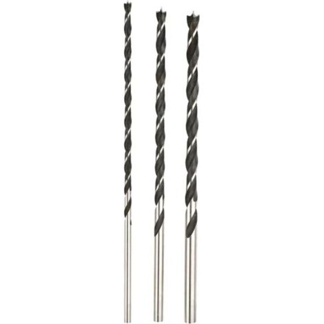 CSPARKV Jeu de forets pour le bois 3 pièces 8 mm, 10 mm, 12 mm Longueur totale 300 mm (1/3)