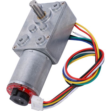Motoréducteur à vis sans fin avec encodeur 20-60 tr/min, moteur CC à balais, dispositifs électroniques JGY371DC12V 40 tr/min (1/5)
