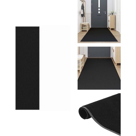 Paillasson noir 115x400 cm - Paillasson - Paillasson De Porte - Paillasson De Bienvenue - Paillasson De Porte Extérieur (1/5)