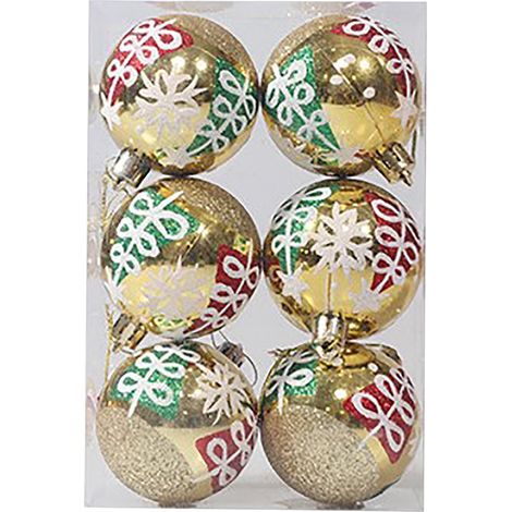 Boule De Décoration - Boule De Noël En Plastique Métallisé - Pour Arbre De Noël Bureau Ou Intérieur - Lot De 1 Pièce (1/5)