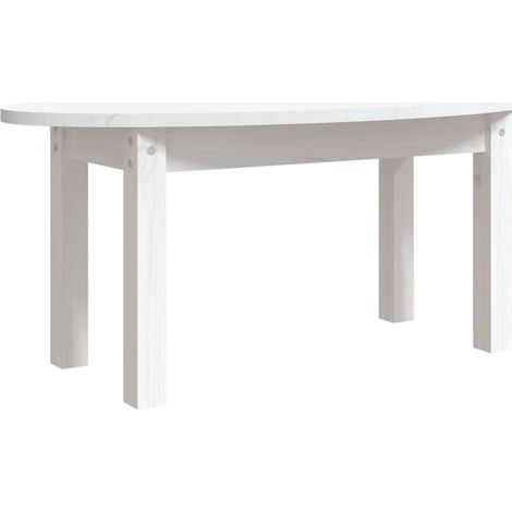 Maison Exclusive - Couchtisch Weiß 80x40x35 cm Massivholz Kiefer