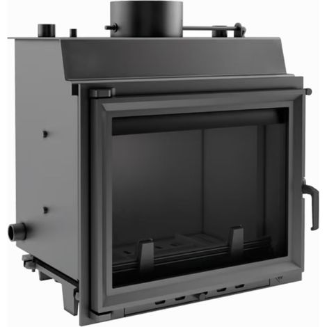 Kratki Wasserführender Kamineinsatz MAJA 8 kW Ø 180 schwarz Hausheizung Kamin