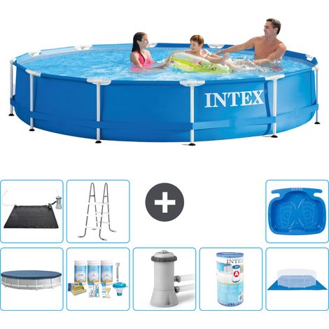 Intex Piscina con struttura Rotonda - 366x76 cm - 9-pezzi S41573 (1/5)