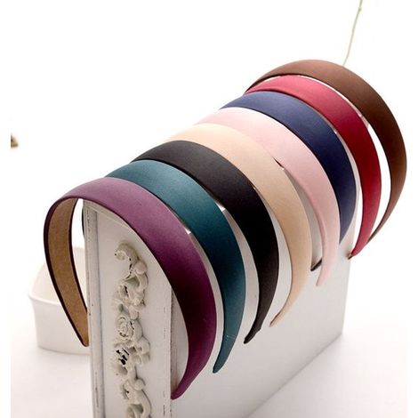 Fasce elastiche per capelli - 33x2,8 cm - Tessuto morbido - Taglia unica - 8 colori - Adatte a donne/ragazze - Per feste/uso quotidiano