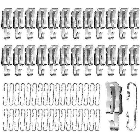 100 pièces Clips et entretoises pour câble chauffant de toiture. crochets et entretoises métalliques pour câble de dégivrage extérieur (1/5)