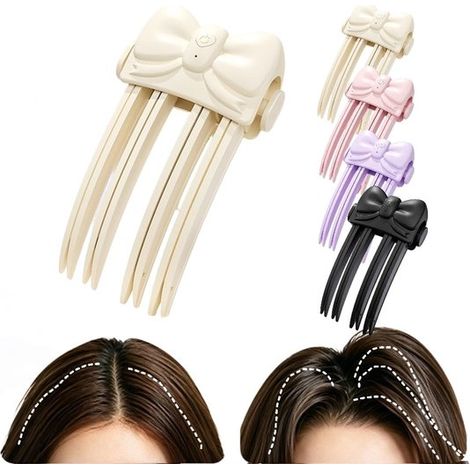 Pince chauffante pour les racines – Portable – Sans fil – Outil de coiffage – Température réglable Convient aux cheveux fins et épais Idéale pour les coiffures féminines, apporte du volume sur le de (1/5)