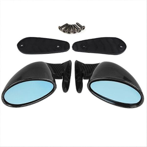 Retrovisor exterior universal en fibra de carbono para coche de carrera F1 californienne (1/5)