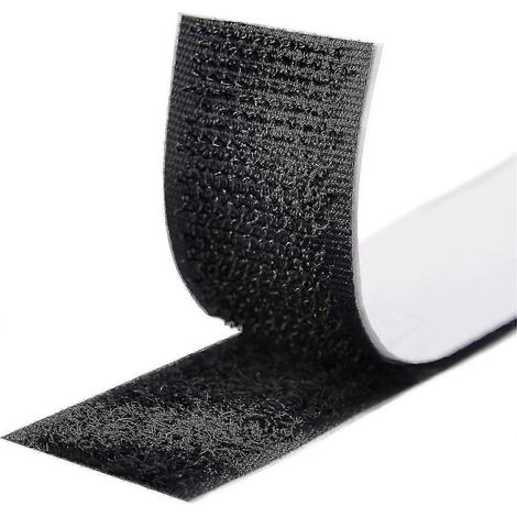 Rouleau de 50 m de ruban Velcro double face ultra-résistant, de 20 mm de large, avec système de fixation auto-agrippant. (1/4)