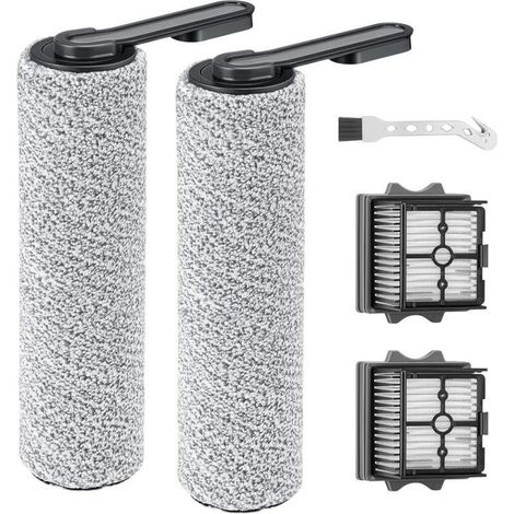 Rouleau de brosse de rechange et Filtre HEPA Pour Tineco Floor One S5 Combo aspirateur humide et sec, 2 filtres+2 rouleaux de brosse+ 1 brosse de nettoyage (1/5)