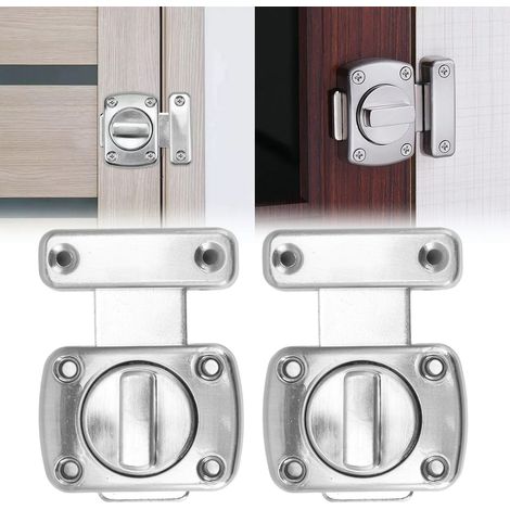 Cerrojo de puerta fabricado en zinc resistente a la corrosión – manilla ergonómica con bordes redondeados para mayor seguridad y un diseño atractivo. (1/5)
