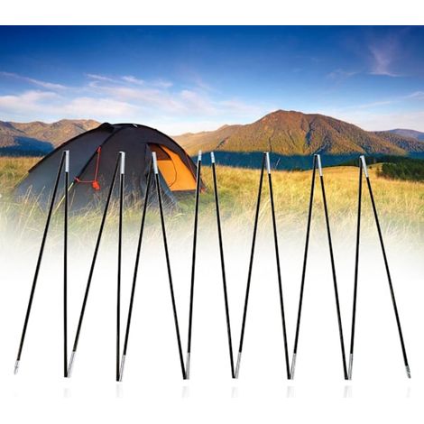 2-delat Stödpaket för Tältstänger i Glasfiber för Utomhuscamping (1/5)
