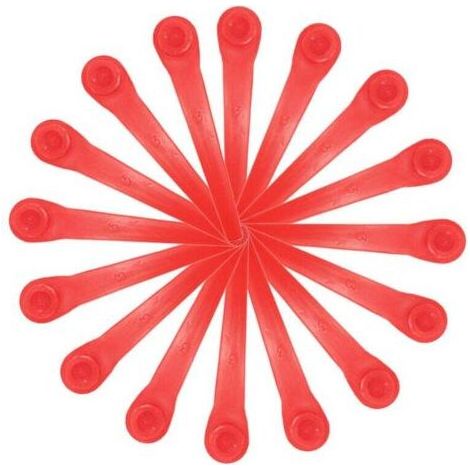 Lames de rechange pour coupe-bordures Gardena : pack de 100 lames en plastique compatibles avec les modèles de coupe-bordures et coupe-bordures sans fil Gardena (1/4)