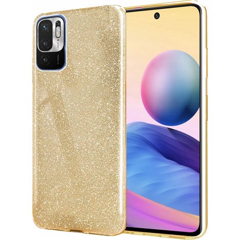 Rückseiten für Xiaomi Redmi Note 10 5G: Glitzernde Rückseiten in Gold und Glas (1/5)