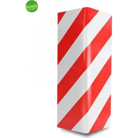 Protezione Adesiva Angolo Bolis Italia 25x50x2,5cm Bianco/Rosso