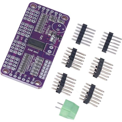 Module de commande PWM pour servomoteur 16 canaux 12 bits I2C PCA9685 pour projets DIY (1/5)