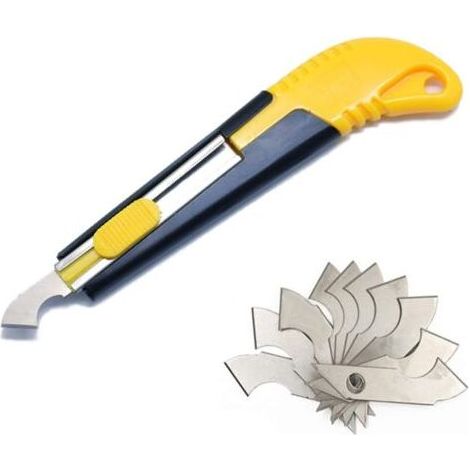1 Cutter Coupe Verre Synthétique et 10 Lames de Rechange Incluses (1/5)