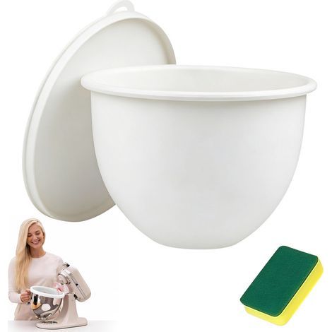 Weiße Silikon-Schüsseleinlage für 4,7 l (5 Qt) Küchenmaschine mit kippbarem Kopf (1/5)
