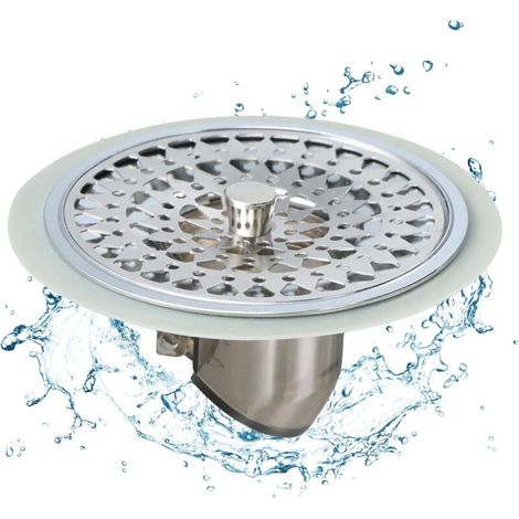 Filtro per capelli da doccia, tappo per doccia antiodore, filtro per capelli in silicone e acciaio inossidabile per bagno, vasca da bagno e cucina (1/4)