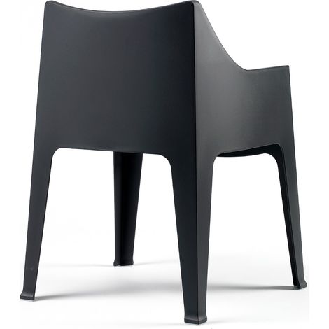 Fauteuil relax empilable en technopolymère recyclé – Lot de 2 – Dimensions 83x66x60cm – Anti-dérapant pour intérieur/extérieur – Scab Design (1/2)