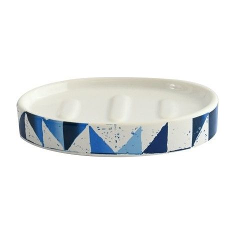 Porte savon céramique CALULA Bleu MSV (1/2)