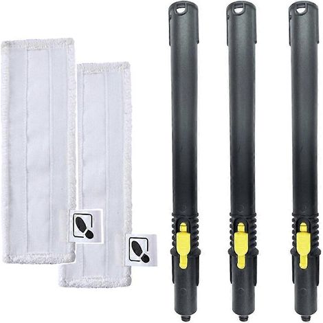 Tube d'extension avec chiffons en microfibre pour nettoyeur vapeur Karcher SC1 SC2 SC3 SC4 SC5 SG2 SG4 - Pièces détachées pour coins et bords A (1/5)