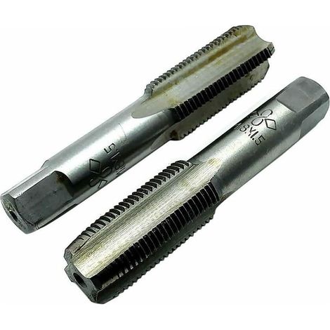Taraud M18x1,5 queue8mm HSS/acier carbone pas droit conique (1/5)
