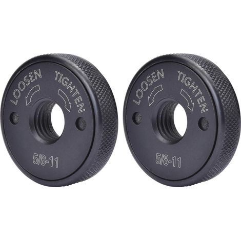 Écrou à bride pour meuleuse d'angle à filetage 5/8"-11, contre-écrou auto-serrant pour meuleuse d'angle (1/4)