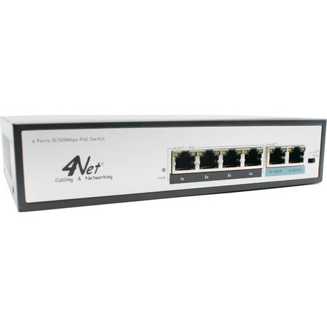 Switch 4Power 6 Porte 10/100Mbps PoE