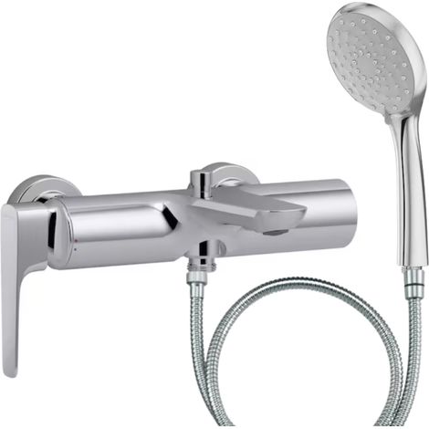 Pack mitigeur bain douche JACOB DELAFON Aléo+ + douchette Awaken + flexible à écrou 175 cm
