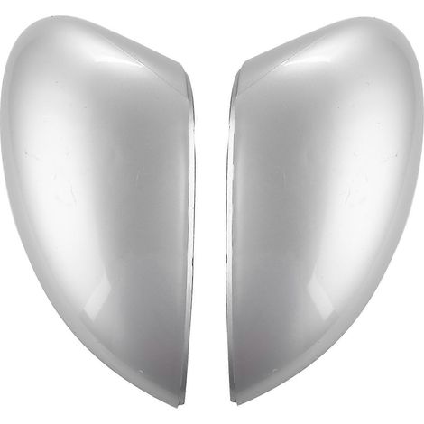 1 Pair Left/Right Silver Rearview Side Mirror Replacement Cover Cap Case Shell for for Fiesta Mk7 2 (1/5)
