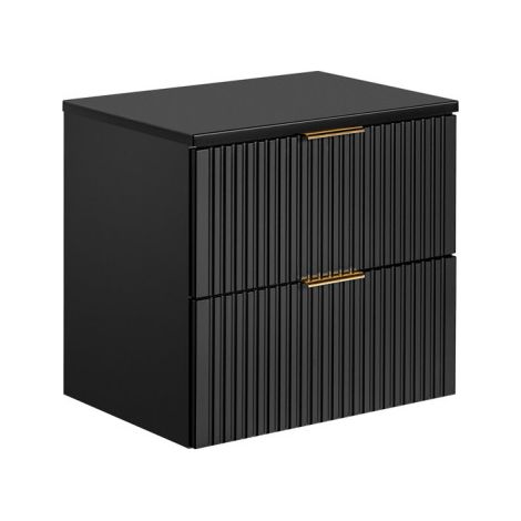 Meuble sous vasque 60 cm + plateau - Georgia Black - Livraison gratuite (1/5)