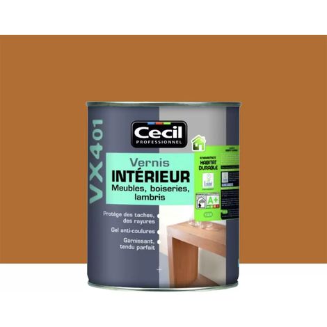 Vernis Intérieur CECIL VX401 Chêne moyen Satin 1 L (1/3)