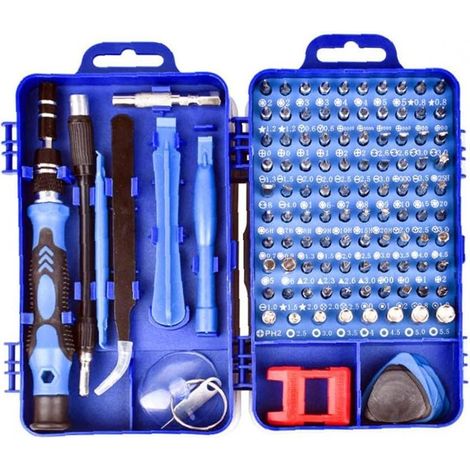 Kit de tournevis multifonction de précision 115 en 1 avec embouts de tour et outils de réparation de téléphones (1/5)