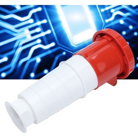 Connecteur industriel pour l'aviation, triphasé, étanche et résistant à la pluie, prise et fiche industrielles, 380 V-415 V 63 A 3P+T 4 broches IP67 (1/5)