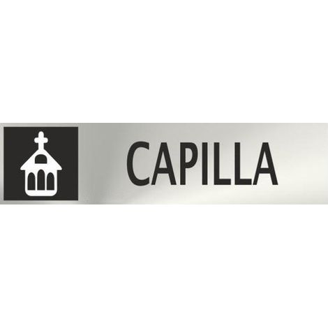 Informativa Capilla Acero Inoxidable Adhesivo de 0'8mm 50 x 200 mm (1/2)