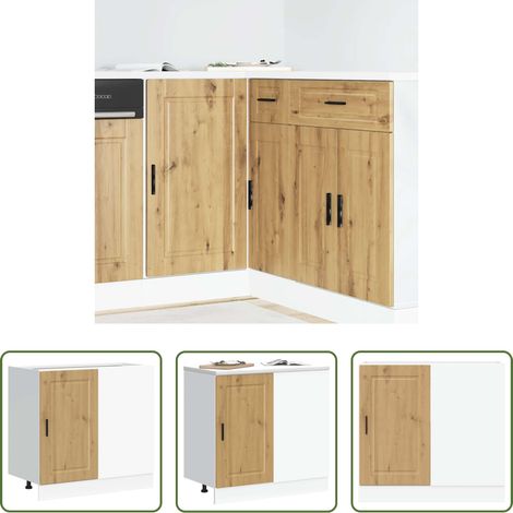 vidaXL Stauraum -  Küchenunterschrank Porto Artisan-Eiche Holzwerkstoff (1/5)