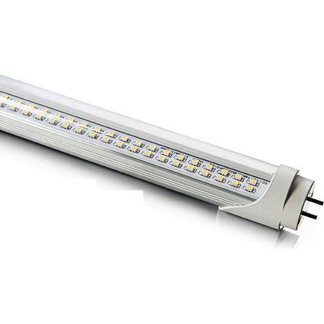 Trade Shop - Tubo Neon Led 8w "60 Cm" T8 120 Smd Led Luce Bianca Fredda O Calda 6500k O 3000k - Cubierta Transparente (1/3)