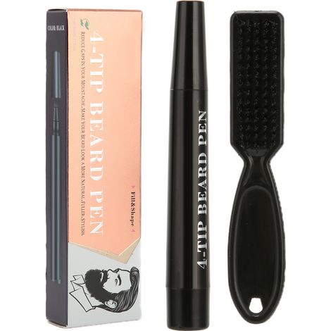 Wasserfester Bartfüller-Stift für Männer mit Kamm – für ein perfektes Finish und mehr Dichte für Bart und Brusthaar (1/5)